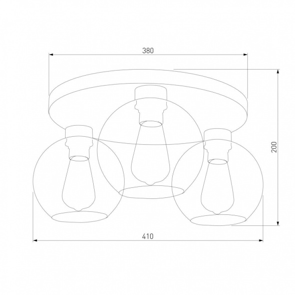 Потолочная люстра TK Lighting 2776 Cubus Graphite