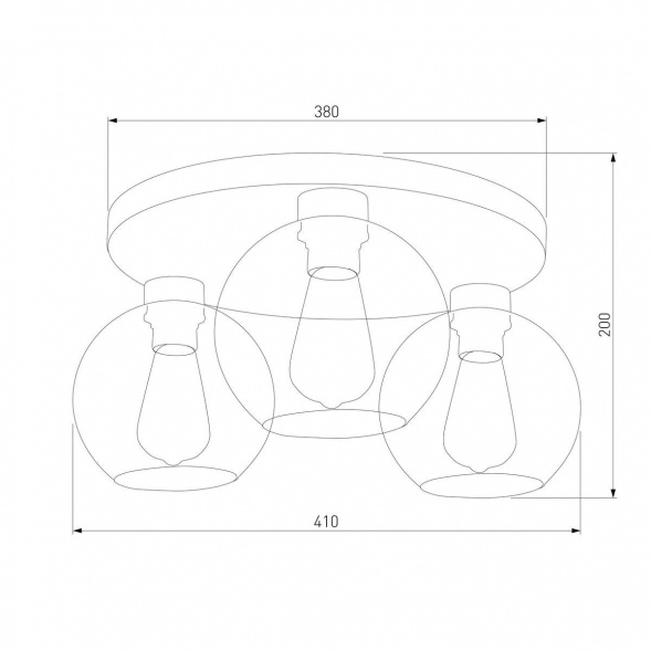 Потолочная люстра TK Lighting 2776 Cubus Graphite