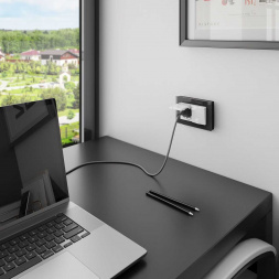 Рамка для двойной розетки Werkel Favorit черный W0081108 4690389160226