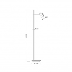 Торшер Maytoni Estudo Z010FL-L8W3K