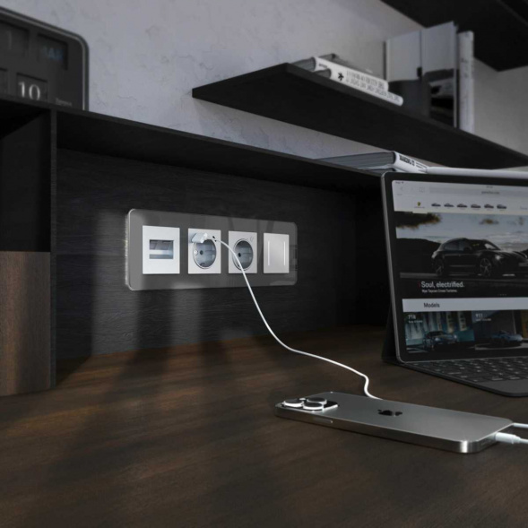 Рамка Werkel Elite на 4 поста графит W0042440 4690389180804