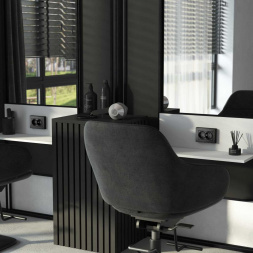 Розетка Werkel Hammer двойная с заземлением черный W1272008 4690389162961