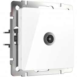 W1184001/ ТВ-розетка проходная (белая)
