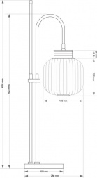 Настольный светильник KUTEK ALBA ALB-LG-1(ZM)