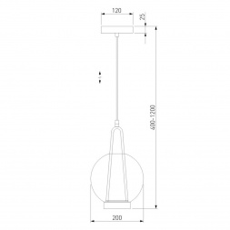 Подвесной светодиодный светильник Eurosvet Frasco 50267/1 LED черный