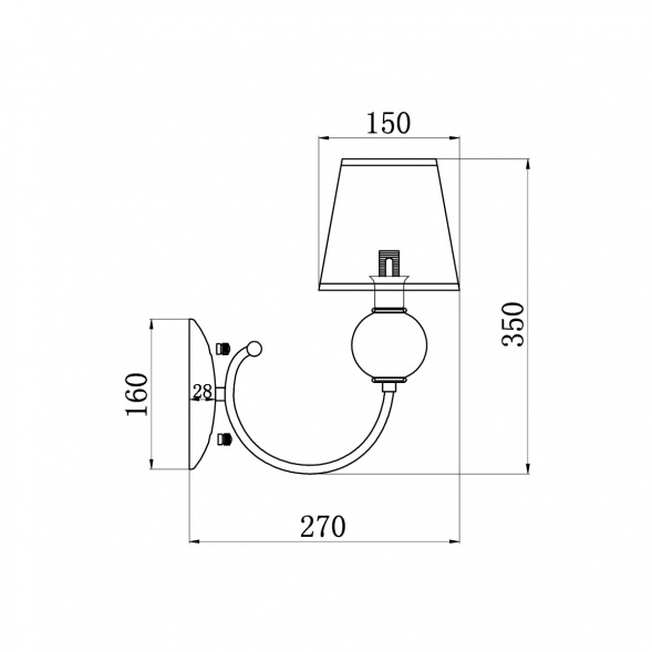 Бра Vele Luce Bella VL2014W01