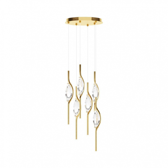 Подвесная светодиодная люстра Maytoni Foresight MOD347PL-L48BS3K