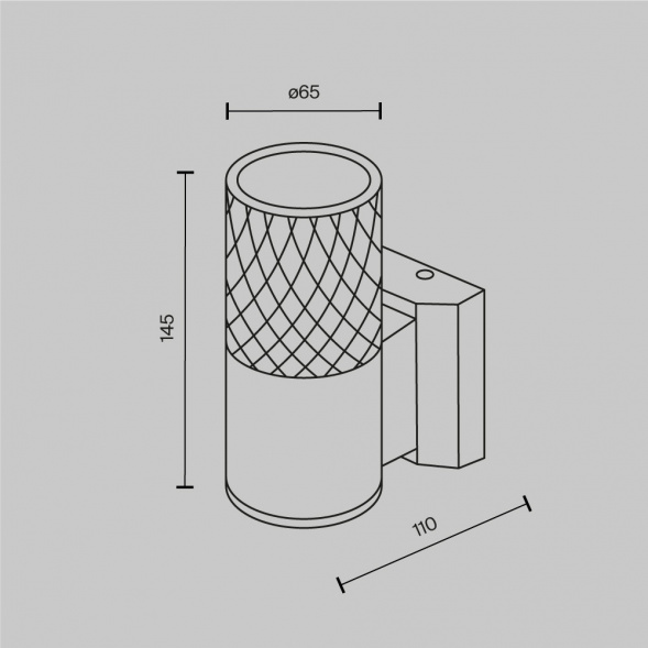Уличный настенный светильник Maytoni Bowery O583WL-01B