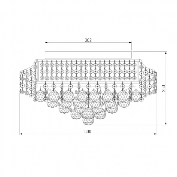 Потолочная люстра Eurosvet 16017/9 белый с серебром Strotskis