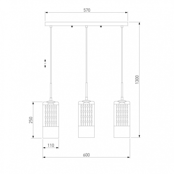 Подвесной светильник Eurosvet 50148/3 хром