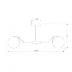 Подвесная люстра Eurosvet Frost 70154/6 хром