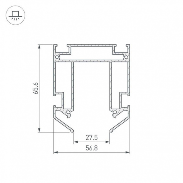 Профиль-держатель Arlight Mag-Stretch-Orient-2000 036147