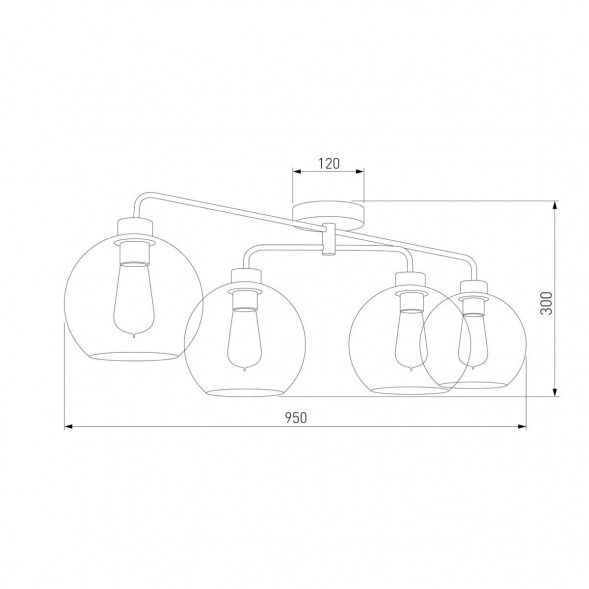 Потолочная люстра TK Lighting 2835 Bari