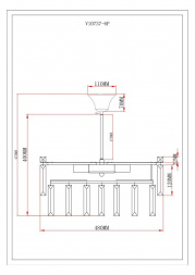 Потолочная люстра Moderli Crystal V10737-6P