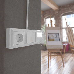 Коробка для накладного монтажа Werkel белый W8000001 4690389170829