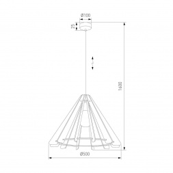 Подвесной светильник TK Lighting 6586 Eris