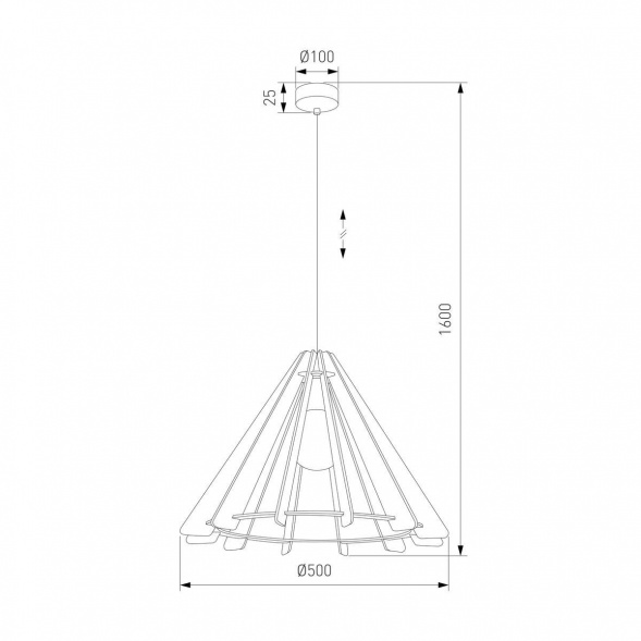 Подвесной светильник TK Lighting 6586 Eris