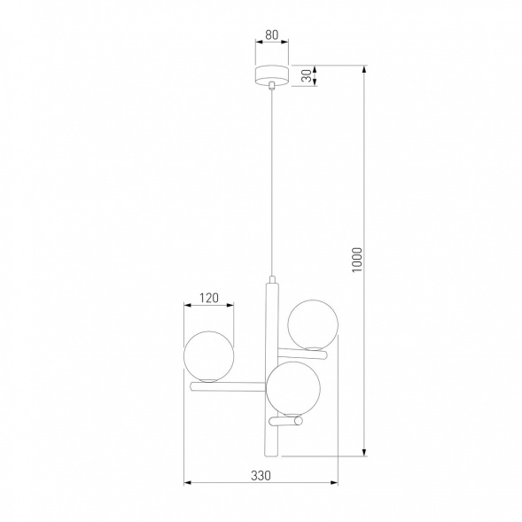 Подвесная люстра TK Lighting 6799 Estera Wood