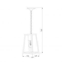 Уличный подвесной светильник Elektrostandard Germes 35152/H a058805