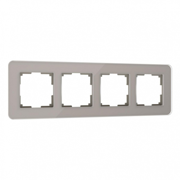 Рамка Werkel Elite на 4 поста дымчатый W0042417 4690389180798