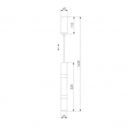 Подвесной светодиодный светильник Eurosvet Axel 50210/1 LED хром