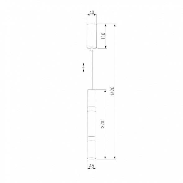 Подвесной светодиодный светильник Eurosvet Axel 50210/1 LED хром