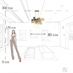 Подвесная люстра LOFT IT Britannica 10401/800L