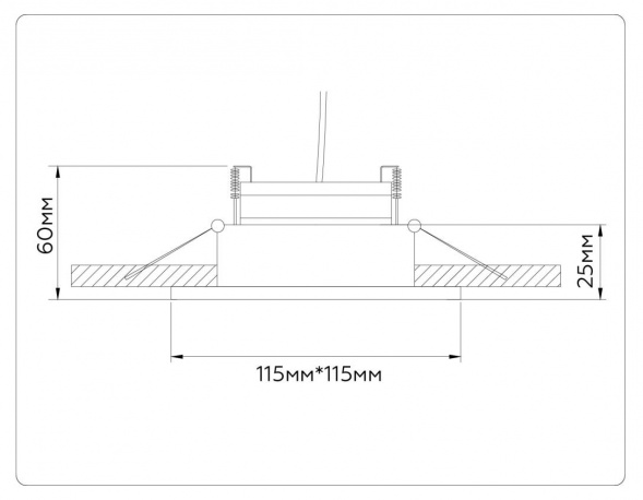 Встраиваемый светильник Ambrella light TECHNO SPOT TN52338