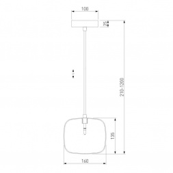 Подвесной светильник Eurosvet Jar 50129/1 хром