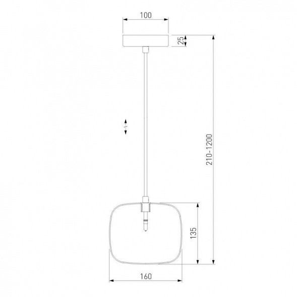 Подвесной светильник Eurosvet Jar 50129/1 хром
