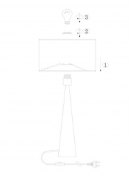 Настольная лампа Lucide Conos 30594/81/72