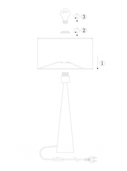 Настольная лампа Lucide Conos 30594/81/72