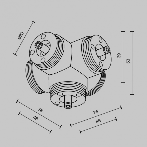 Аксессуар Maytoni Technical CA020L5C-B