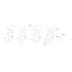Потолочный светильник Arte Lamp A1311PL-4WH