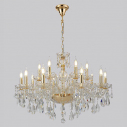 Подвесная люстра Crystal Lux MONICA SP10+5 GOLD