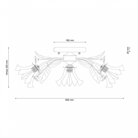 Потолочная люстра Lucia Tucci Fiori Di Rose 112.3.1