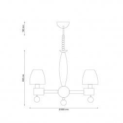 Подвесная люстра Lucia Tucci Natura 088.8
