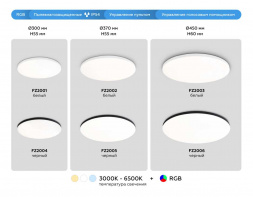 Потолочный светодиодный светильник Ambrella light Orbital Dance FZ2005