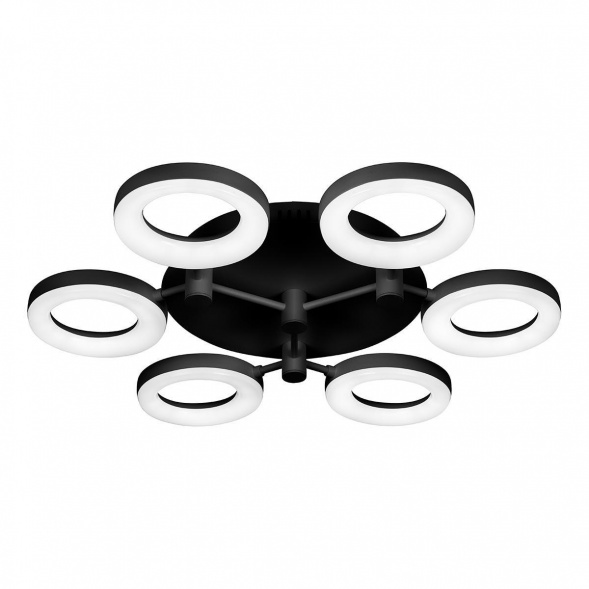Потолочная светодиодная люстра iLedex Jomo FS-014-X6-(B) 72W BK