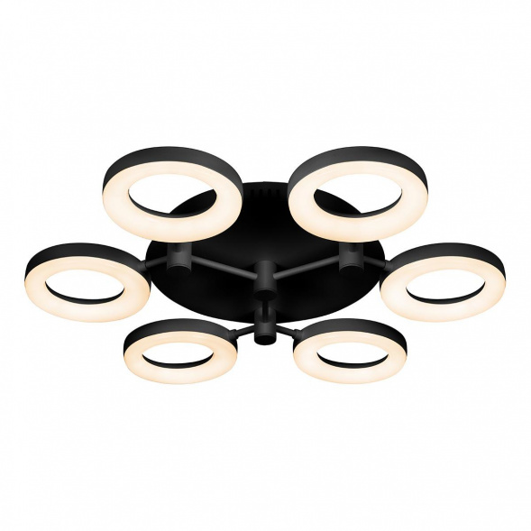 Потолочная светодиодная люстра iLedex Jomo FS-014-X6-(B) 72W BK