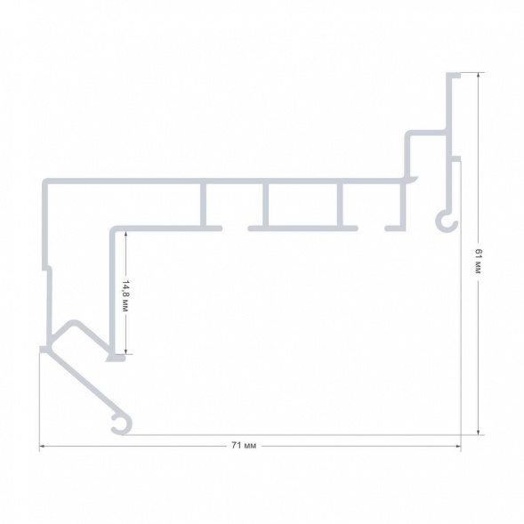 Профиль для натяжного потолка Apeyron 08-59