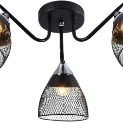 Потолочная люстра Reluce 01274-0.3-03 BK+CR