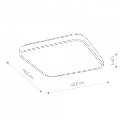 Потолочный светодиодный светильник Nowodvorski Agnes Square Led 8110