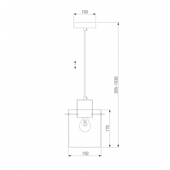 Подвесной светильник Eurosvet Trim 50227/1 дымчатый