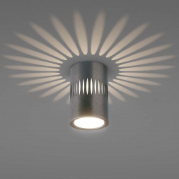 Потолочный светодиодный светильник Elektrostandard DLS026 7W 4200К графит a053601