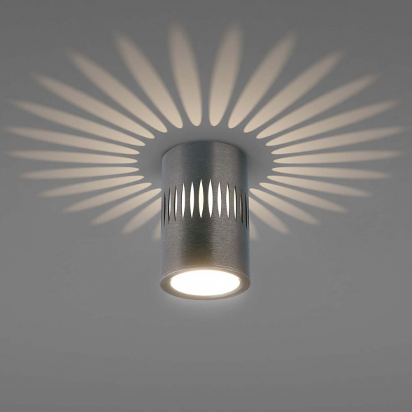 Потолочный светодиодный светильник Elektrostandard DLS026 7W 4200К графит a053601