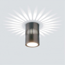 Потолочный светодиодный светильник Elektrostandard DLS026 7W 4200К графит a053601