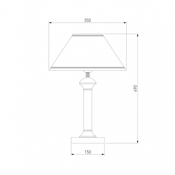 Настольная лампа Eurosvet 60019/1 венге
