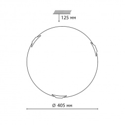 Настенно-потолочный светодиодный светильник Sonex Snok Lufe 7601/DL
