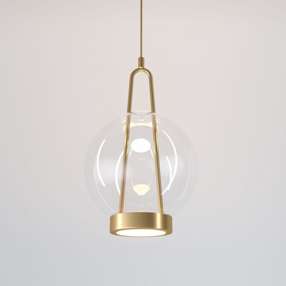 Подвесной светодиодный светильник Eurosvet Frasco 50267/1 LED латунь